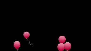 马卡龙气球悬漂浮视频特效视频的预览图